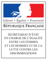 Logo État - égalité femme homme discriminations